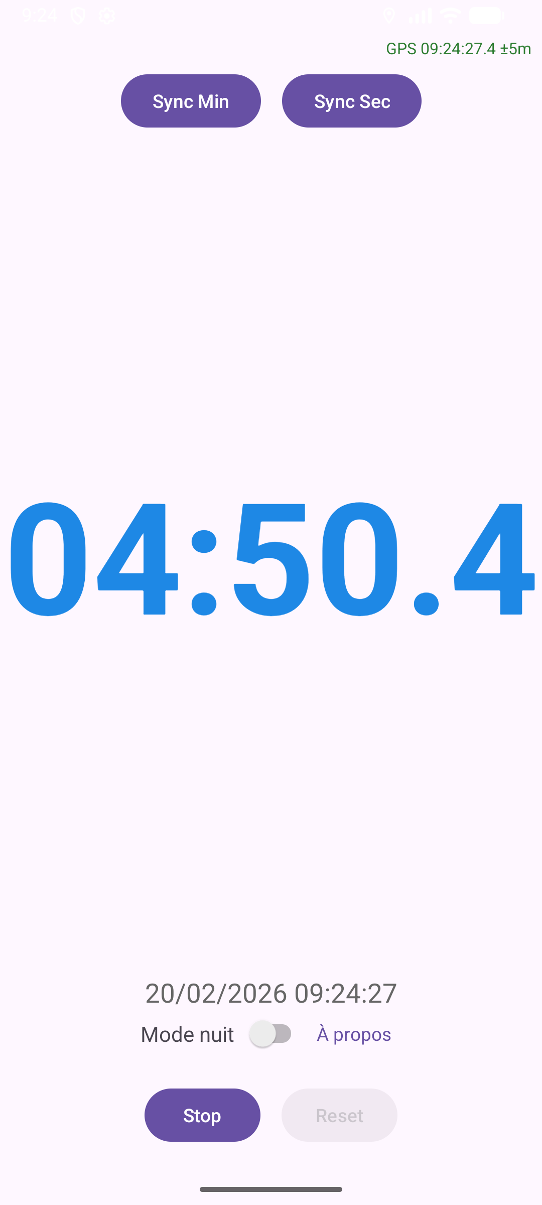 Timer en cours